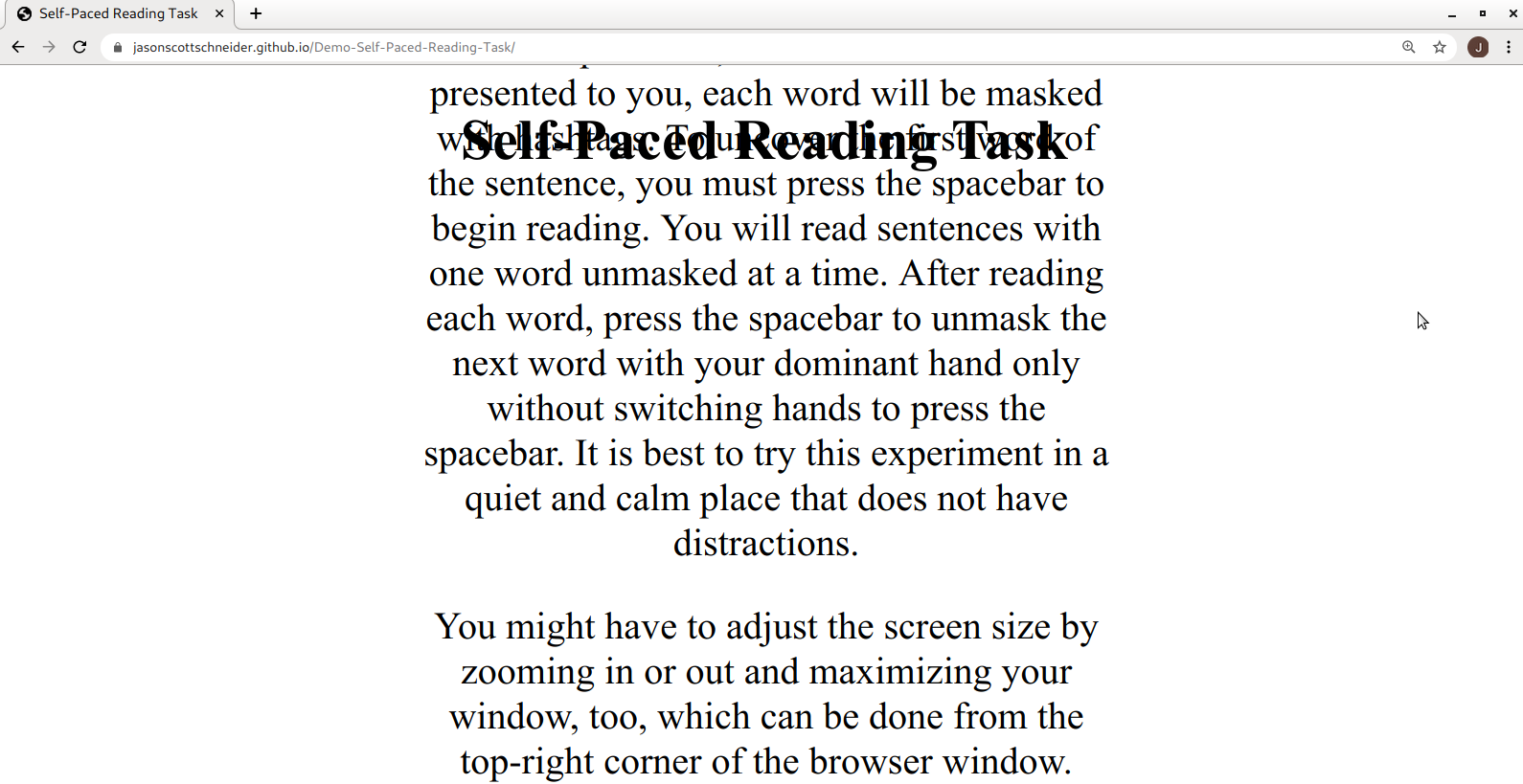font size is too large